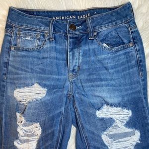 American Eagle Ripped Boyfriend Jeans